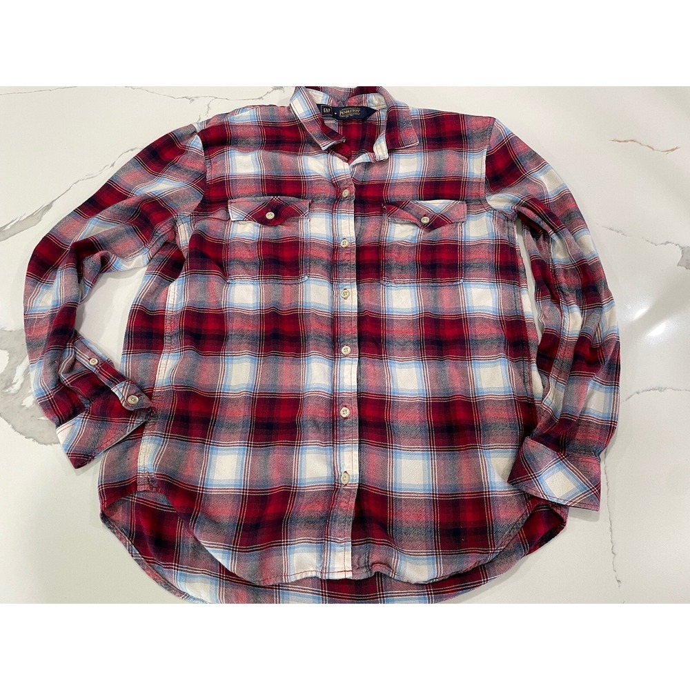 Gap Pendelton Long sleeve Plaid Button Top Sz S AK98